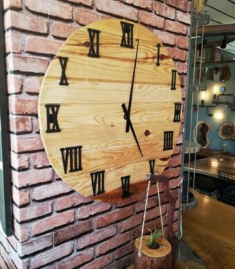 Ahşap Duvar Saati 70 cm çap - RTL157-1